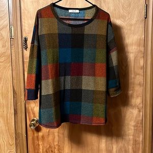 ModCloth plaid sweater size 2x